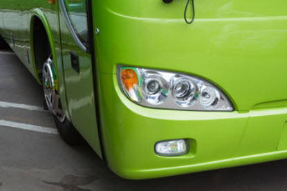 Piezas en poliester de autobuses
